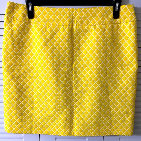 EUC Ann Taylor Pencil Skirt, Sz 16, Cotton blend, Geometric, Career, Like new - Picture 5 of 7